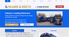Desktop Screenshot of mcadie-and-reeve.co.uk