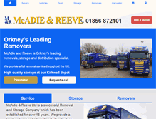 Tablet Screenshot of mcadie-and-reeve.co.uk